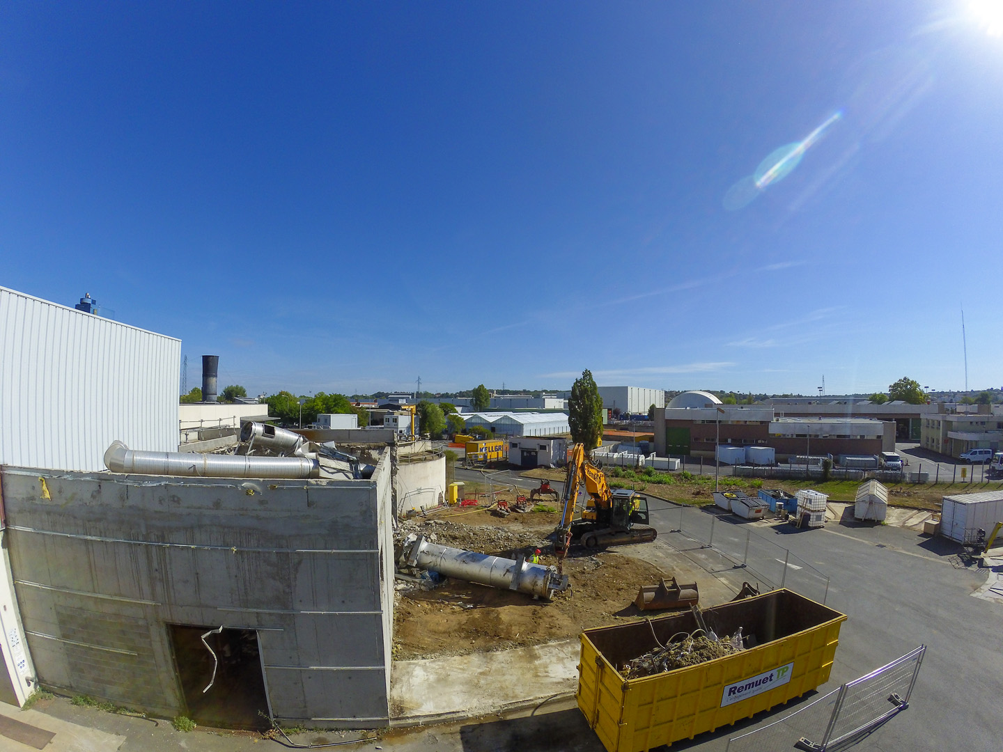 ZONE BATIMENT EX-SECHEUR<br />Déconstruction du bâtiment et des équipements