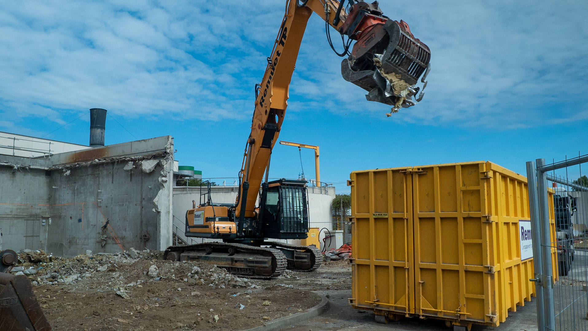 ZONE BATIMENT EX-SECHEUR<br />Déconstruction du bâtiment et des équipements