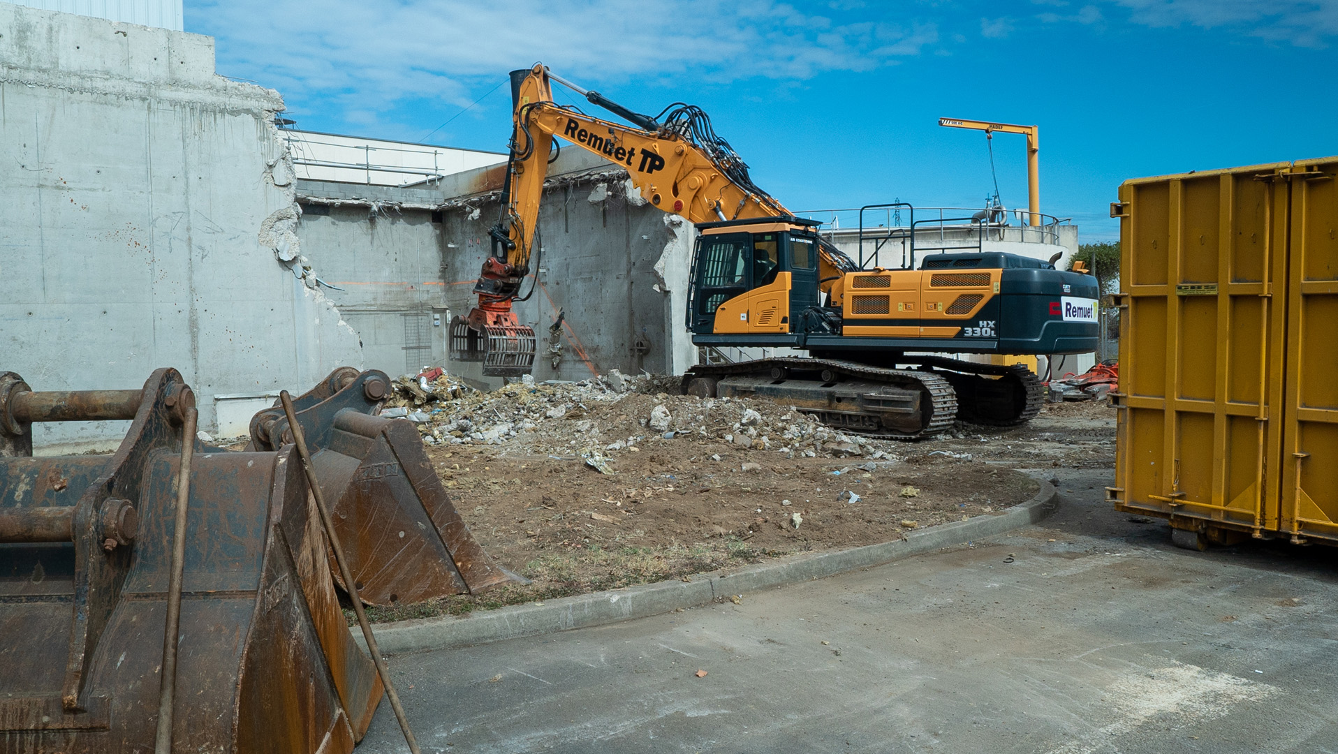 ZONE BATIMENT EX-SECHEUR<br />Déconstruction du bâtiment et des équipements