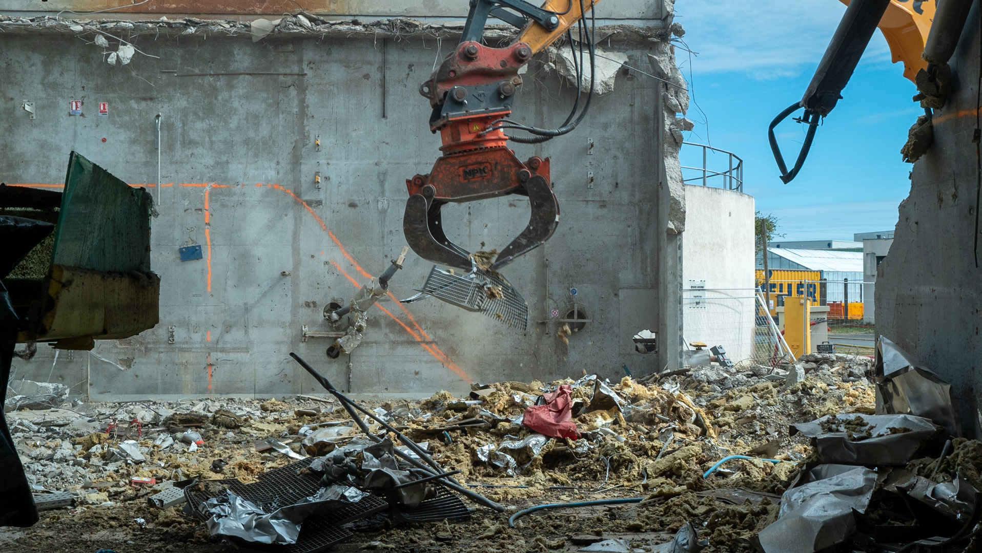 ZONE BATIMENT EX-SECHEUR<br />Déconstruction du bâtiment et des équipements