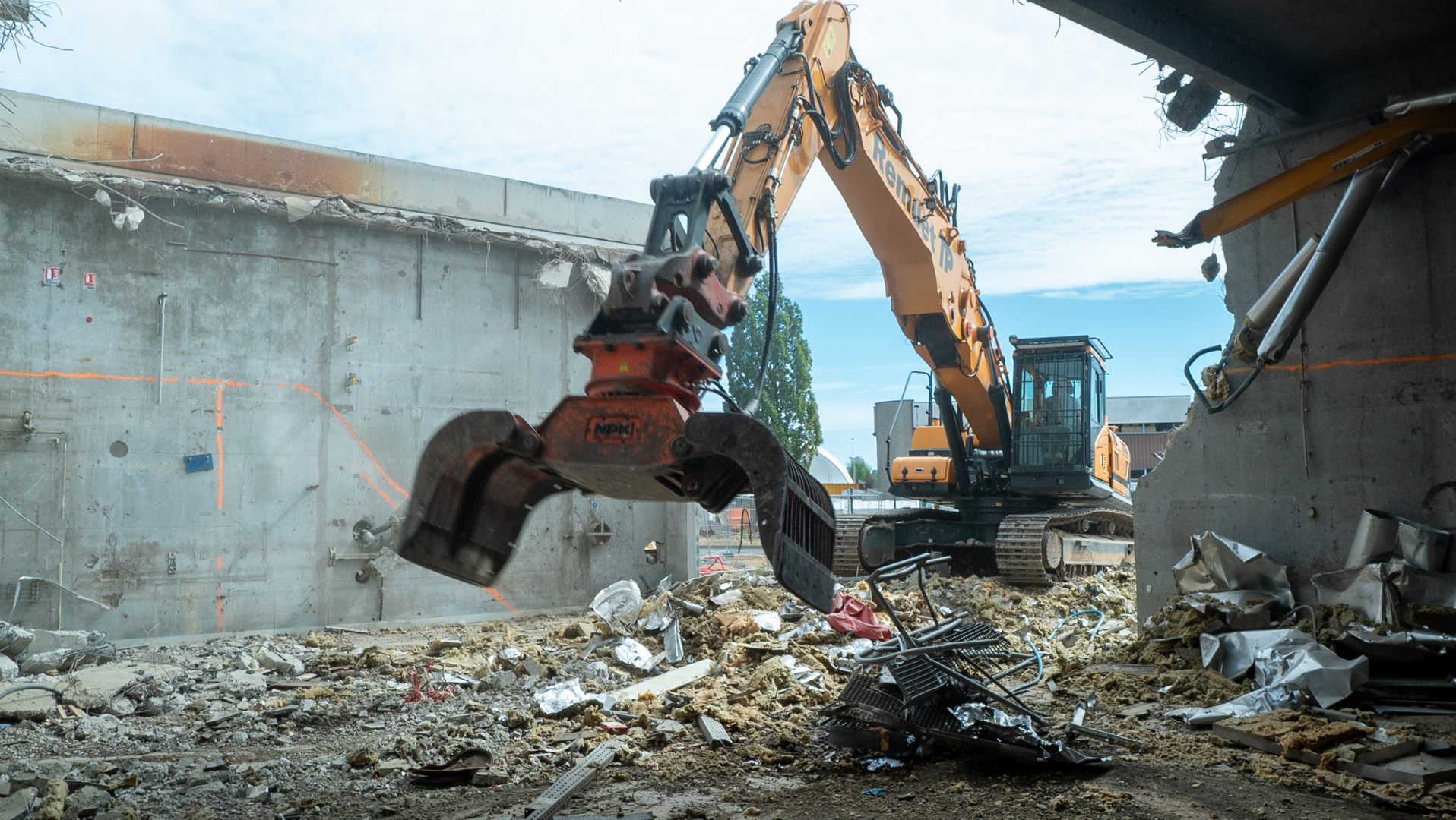 ZONE BATIMENT EX-SECHEUR<br />Déconstruction du bâtiment et des équipements