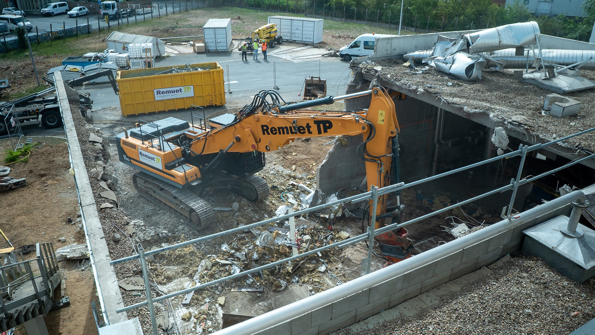 ZONE BATIMENT EX-SECHEUR<br />Déconstruction du bâtiment et des équipements