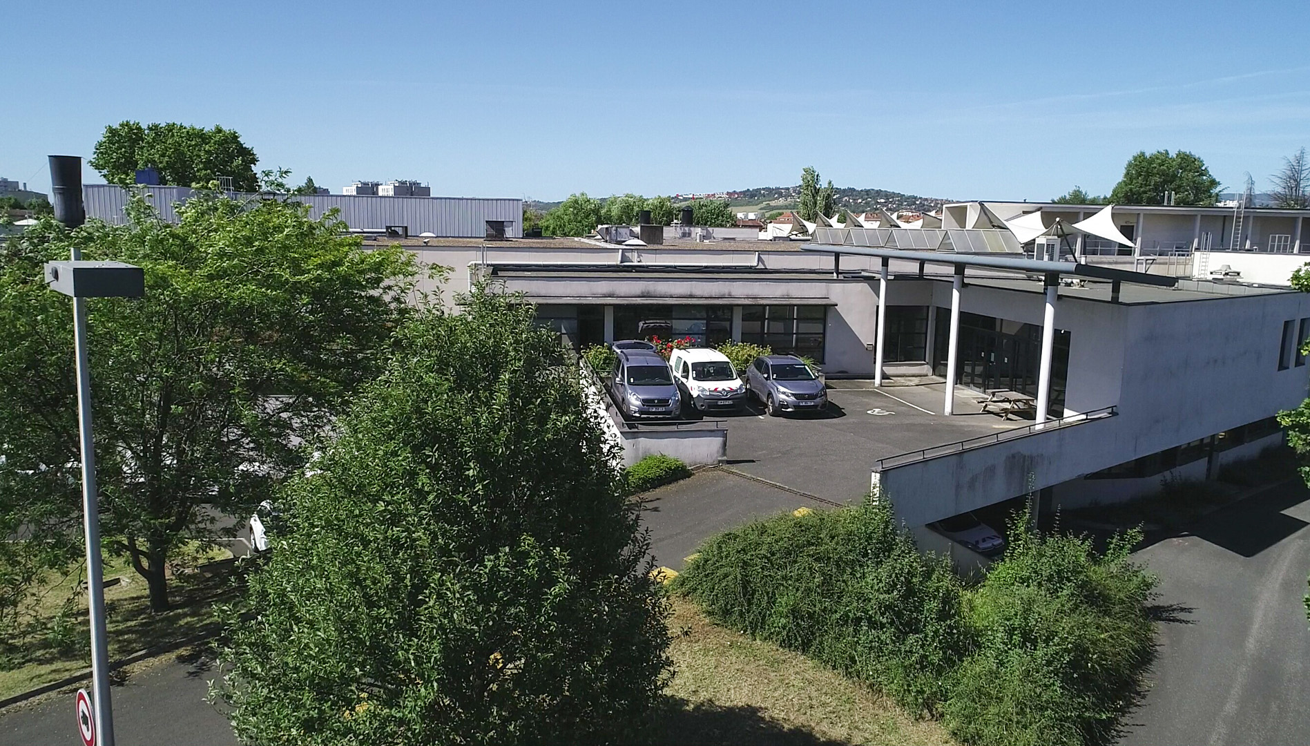 USINE ACTUELLE<br />Vue générale des locaux administratifs