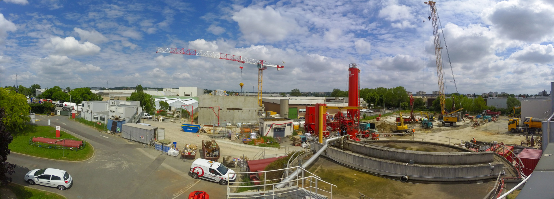 ZONES BIOSTYRS et BASSIN D’ORAGE<br />Panorama du site