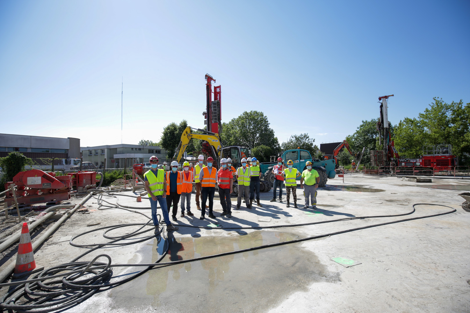 BASSIN D’ORAGE<br />Visite chantier par les membres du cissct