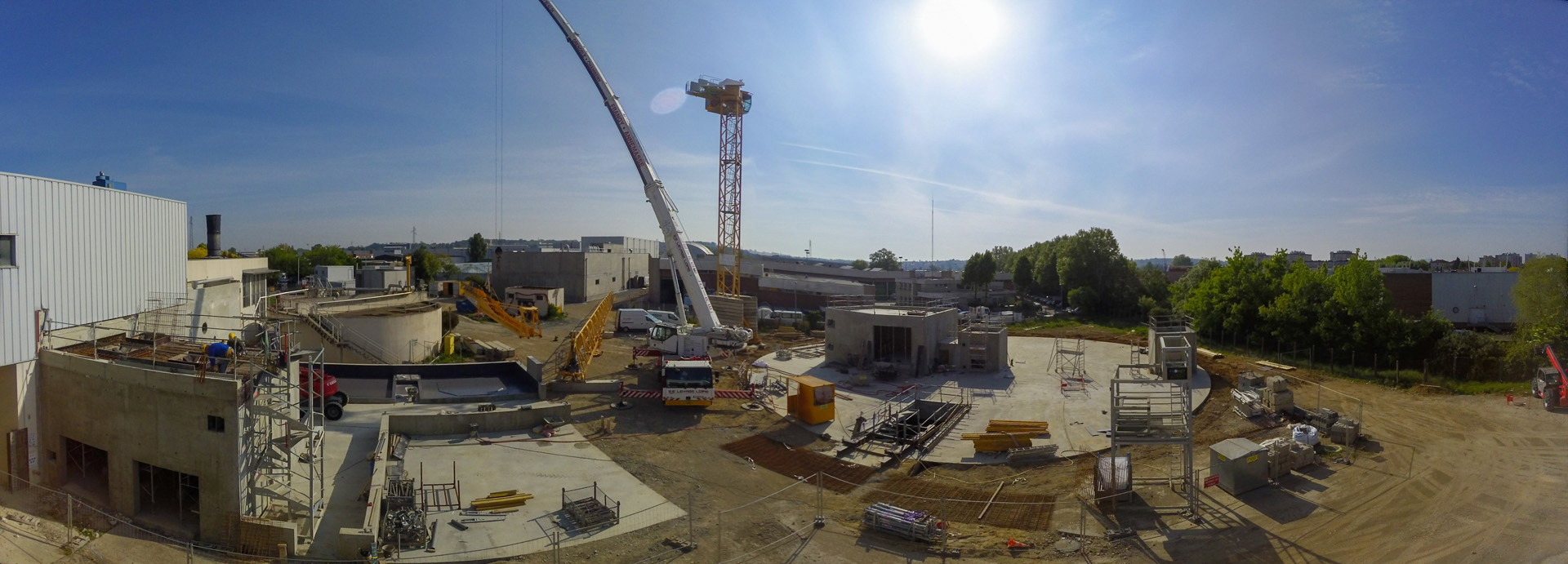 Démontage de la grue<br />Panoramique